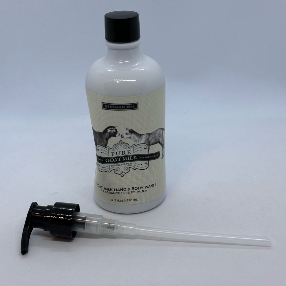 Beekman 1802 PURE GOAT MILK HAND & BODY WASH Fragrance Free 12.5oz Sealed w/Pump